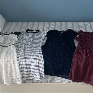 Hollister Women's Dress Collection - Cream, Black, Navy, Burgundy
